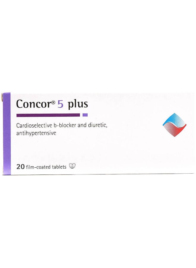 Concor Plus 5 / 12.5 mg bisoprolol‑HCTZ  20 Tablets - Image 1